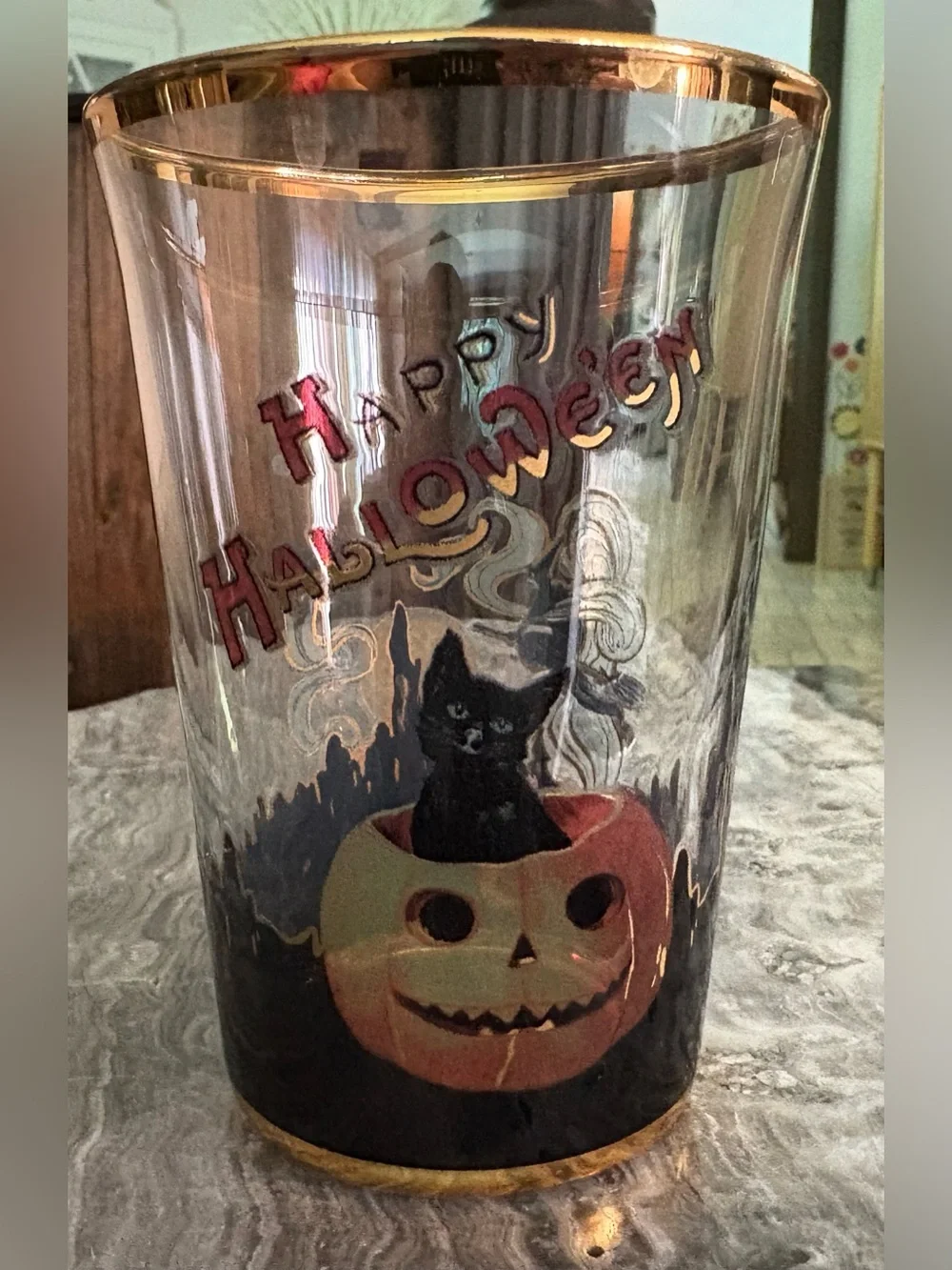 NWOT Williams Sonoma Vintage Halloween Tumblers, Set of 4